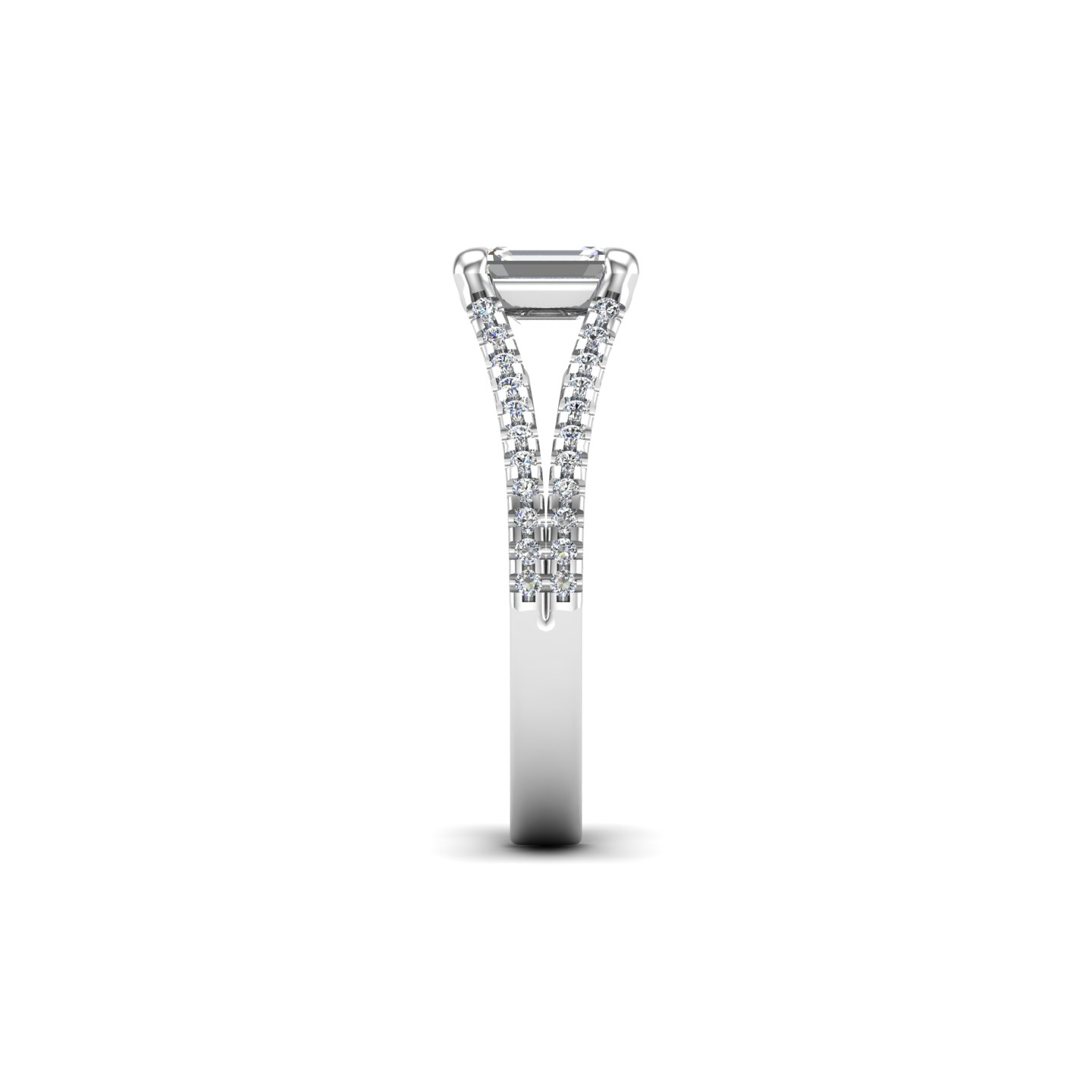 Edith Split Shank Engagement Ring